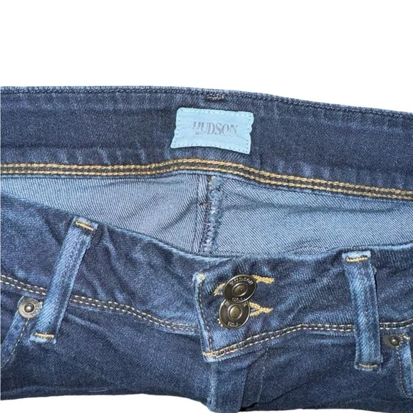 Hudson Collin Mid-Rise Flap Skinny Jean in Belf Women’s Size 29 - Picture 5 of 7